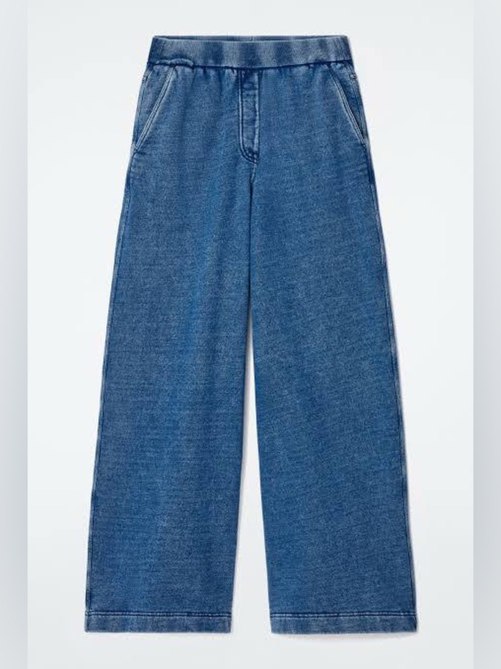COS DENIM-WASH JERSEY JOGGERS